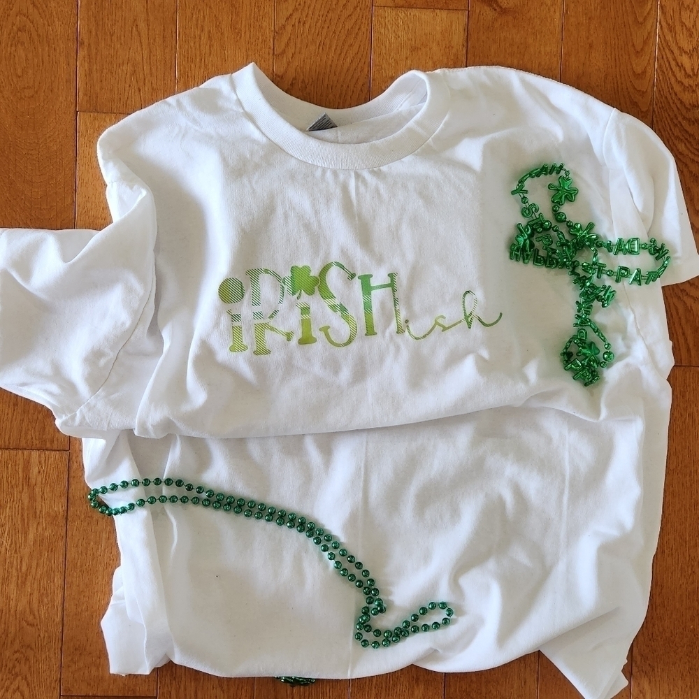 Saint Patrick's Day Graphic T-Shirtw/lrishish pictured design.